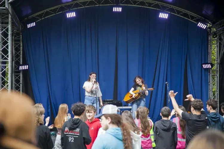 Performer on stage at the SubSounds Youth Music Festival 2025