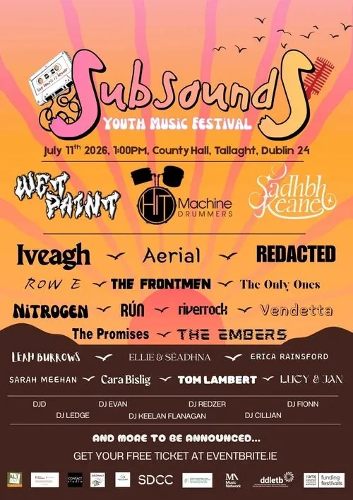 SubSounds Youth Music Festival 2026 lineup poster